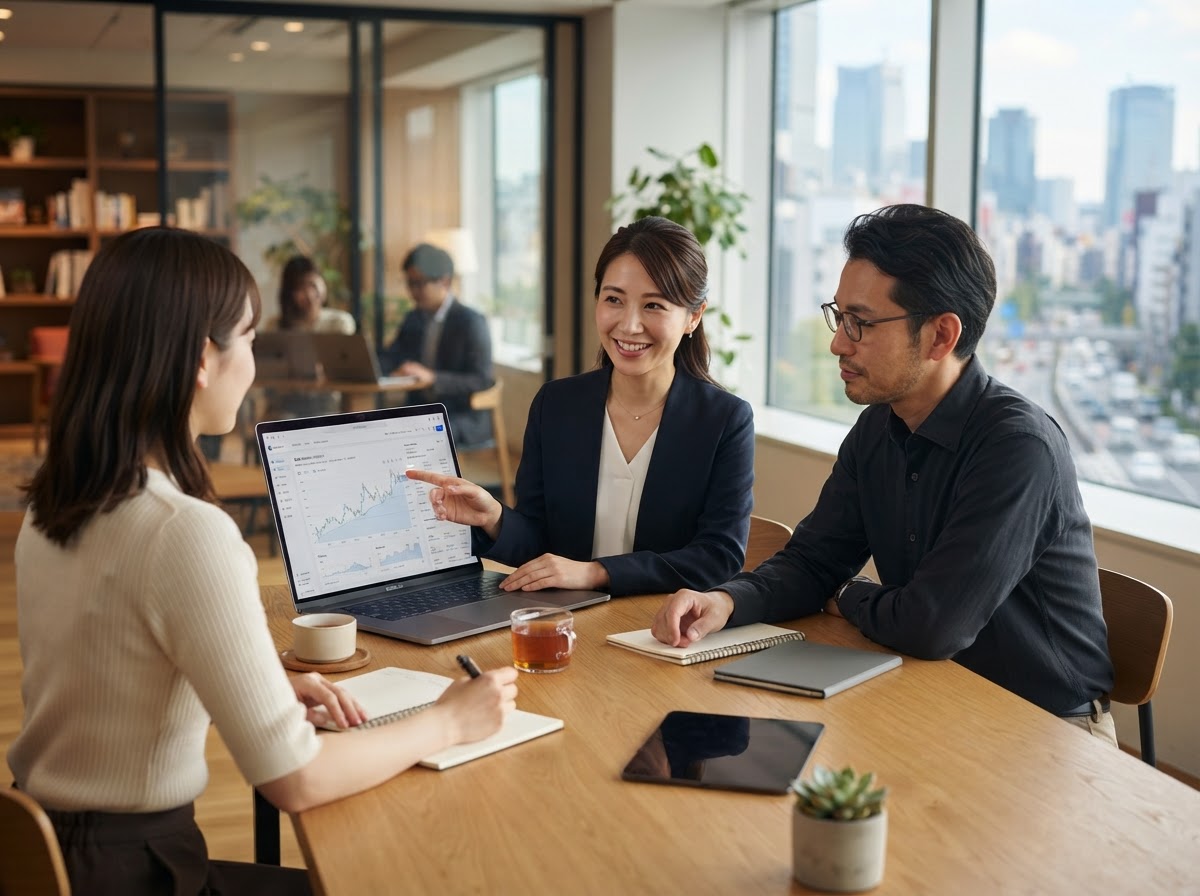 Wealthace AIのチームがデータ分析基盤を確認している様子